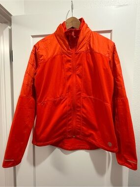 Mountain Hardwear Women’s Medium Orange Full Zip Hybrid Running Jacket VGUC